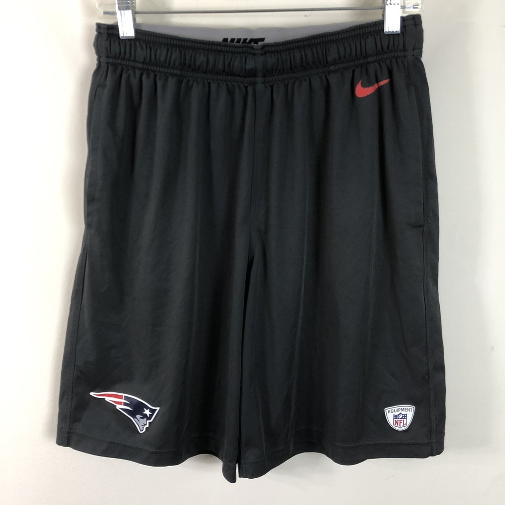 Nike Dri-Fit New England Patriots NFL Shorts Men's M Gray NFL Football Athletic